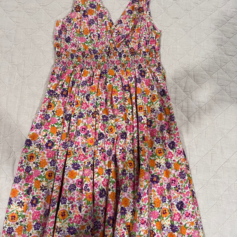 H&M Floral Midi Dress - Multicolor